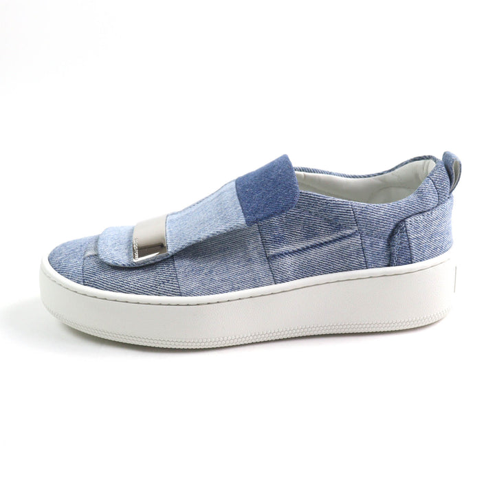 Excellent Sergio Rossi Levis sneakers Indigo denim Women 35