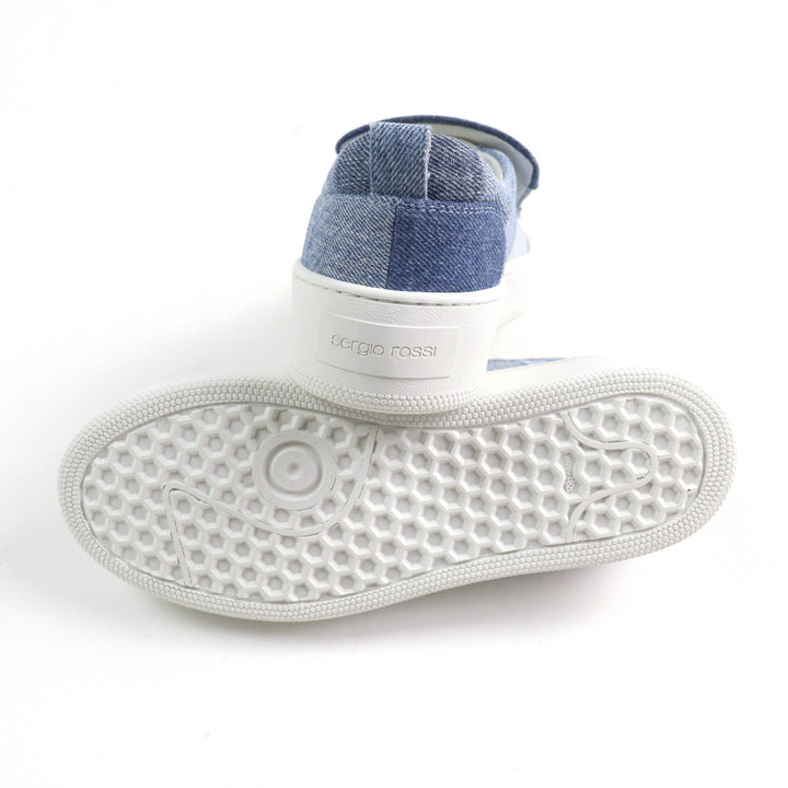 Excellent Sergio Rossi Levis sneakers Indigo denim Women 35