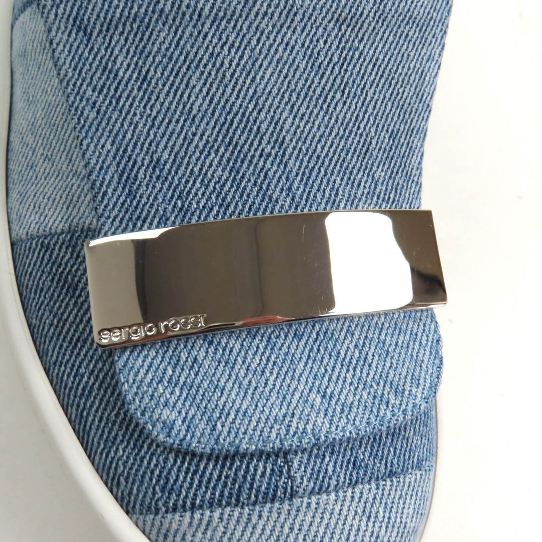 Excellent Sergio Rossi Levis sneakers Indigo denim Women 35
