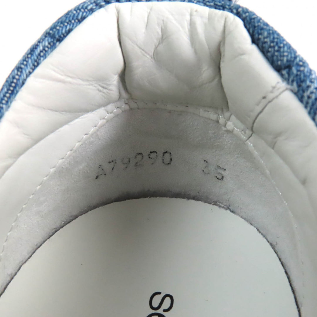 Excellent Sergio Rossi Levis sneakers Indigo denim Women 35