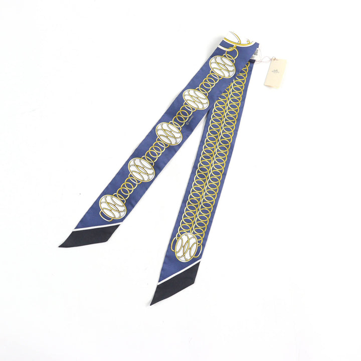 Excellent HERMES scarf Lift Profile Lift Profile silk Women