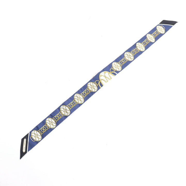 Excellent HERMES scarf Lift Profile Lift Profile silk Women