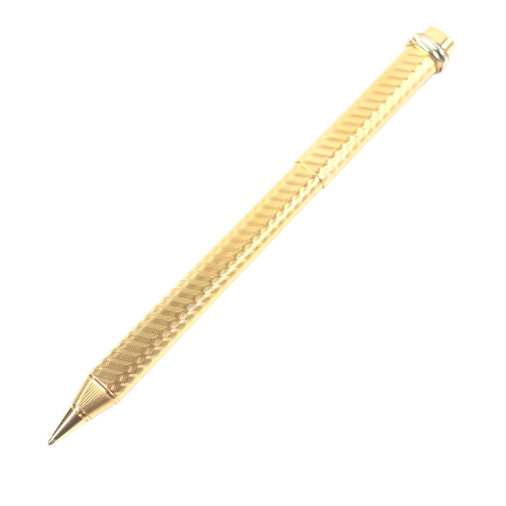 Excellent Cartier Ballpoint pen Trinity Double C Wave Pattern Cap Style gold