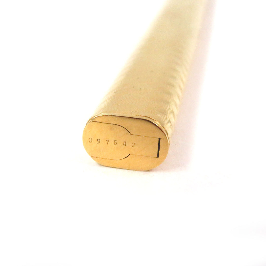 Excellent Cartier Ballpoint pen Trinity Double C Wave Pattern Cap Style gold mens