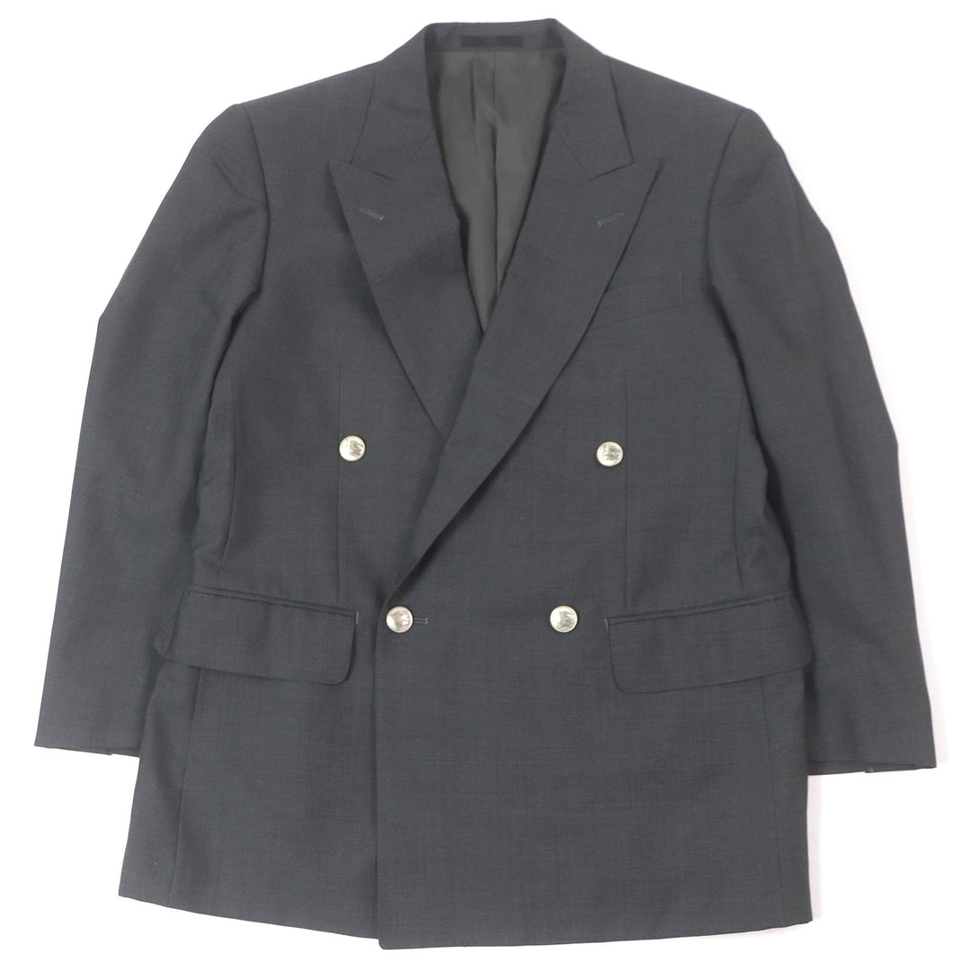 Very Good BURBERRY LONDON tailored jacket Emblem metal button, double type gray