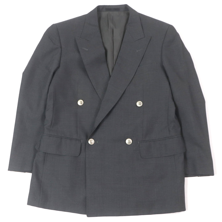 Very Good BURBERRY LONDON tailored jacket Emblem metal button, double type gray