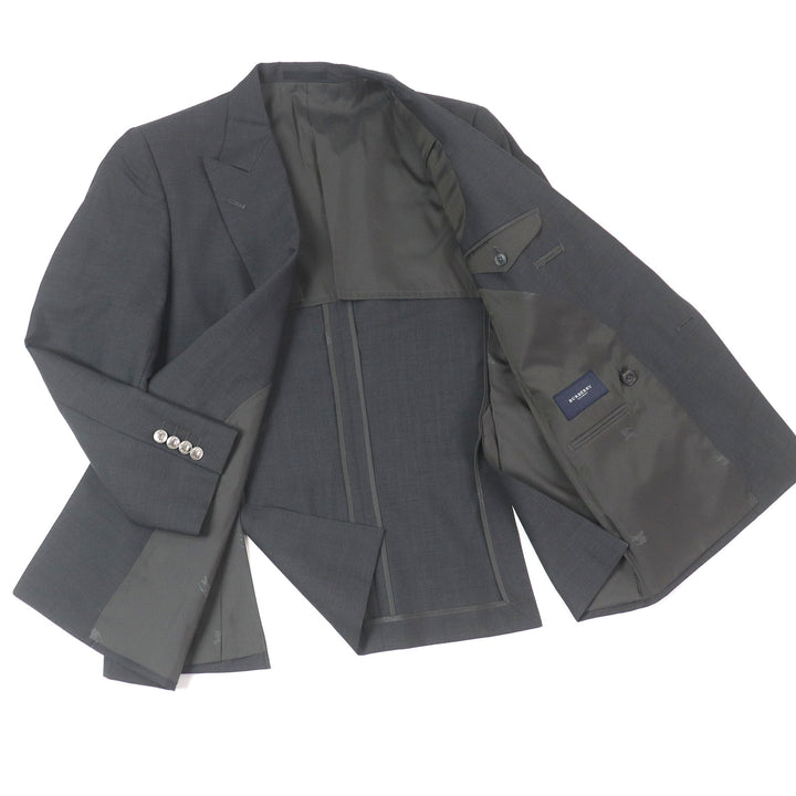 Very Good BURBERRY LONDON tailored jacket Emblem metal button, double type gray