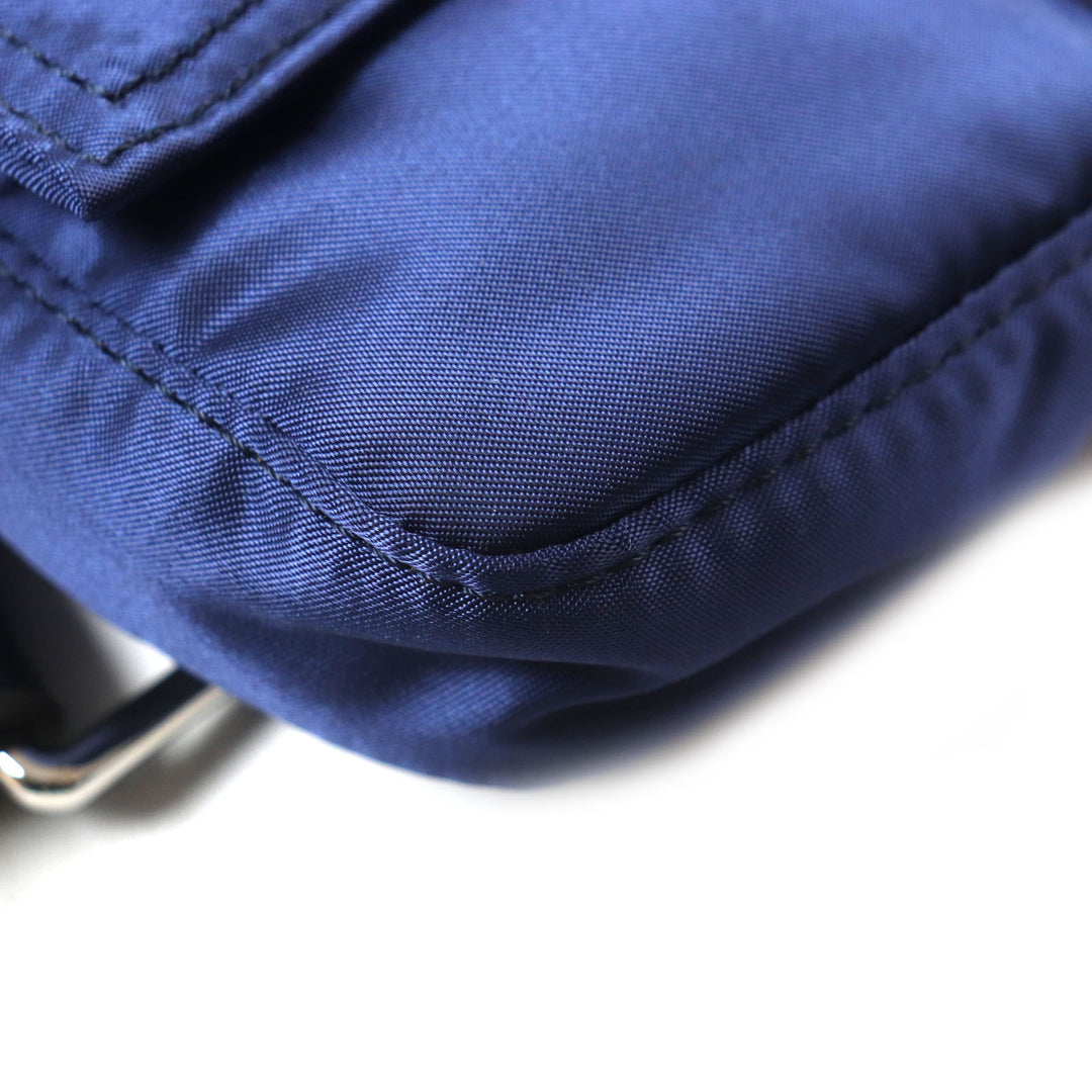 FENDI×PORTER Sling bag Bucket MiniPhoneCase Shoulder Bag 2WAY Navy Nylon 7AS138