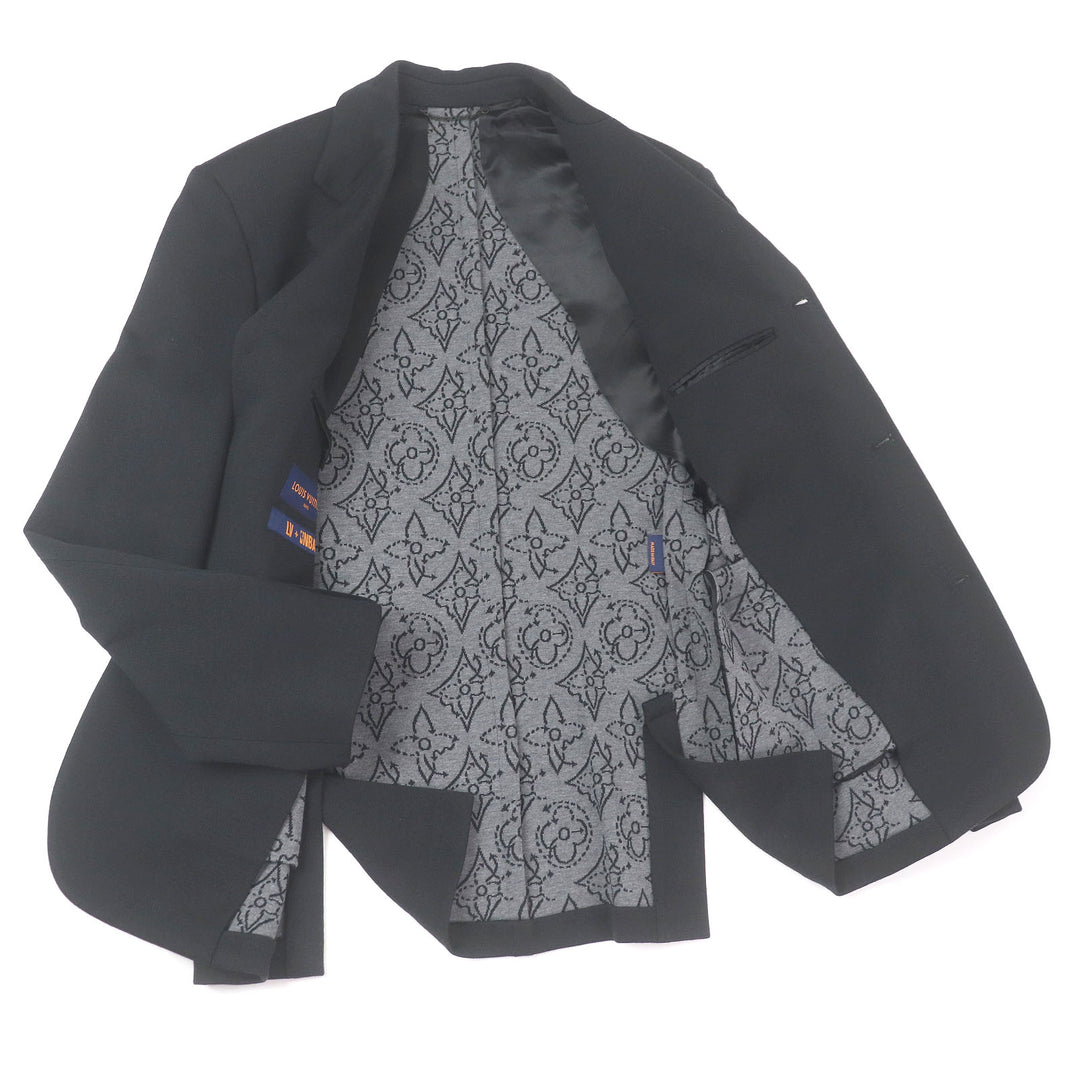 LOUIS VUITTON×NBA Tailored jacket Outer Single Jersey black Wool Men's 44