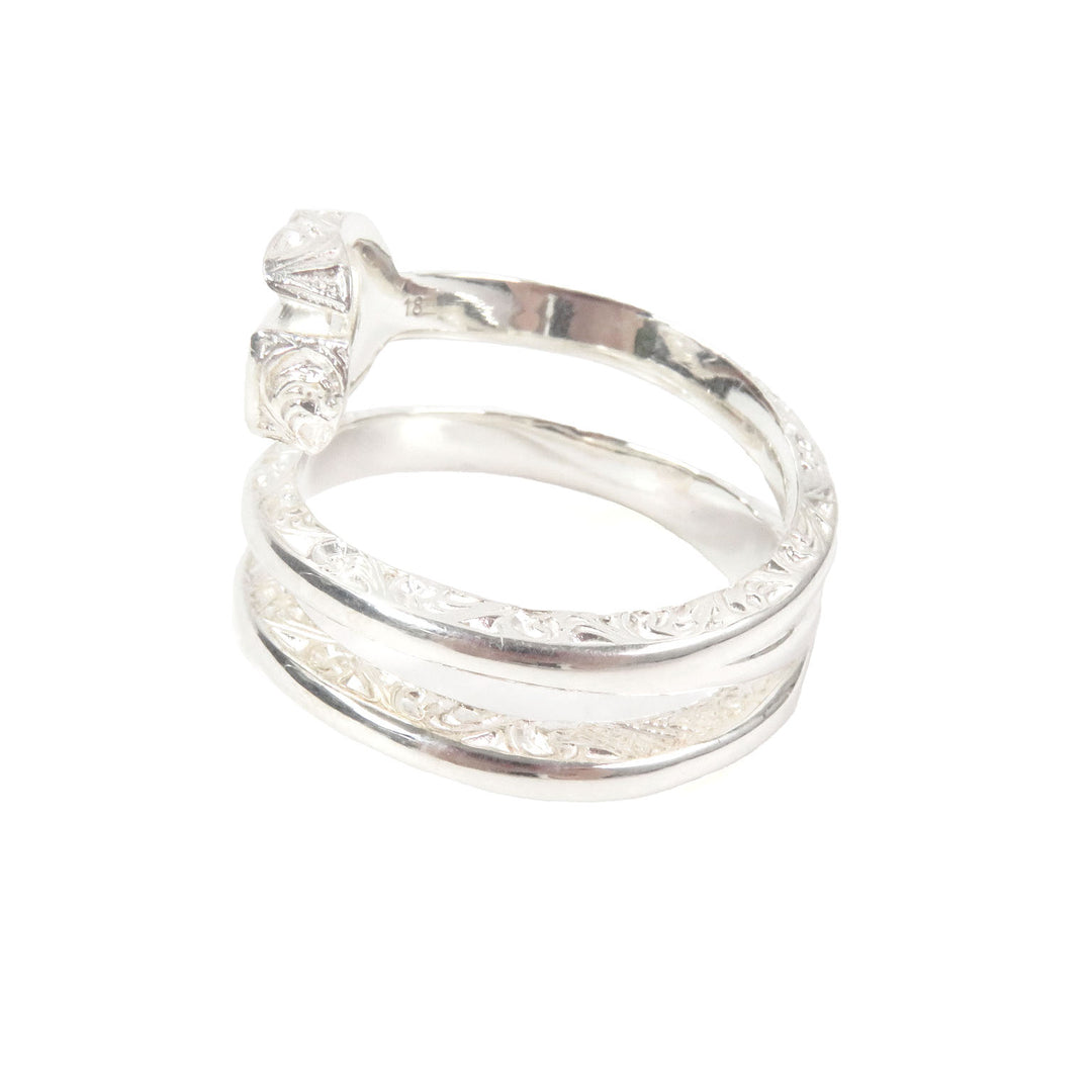 Excellent GUCCI Ring Double G key motif accessories Silver AG925 mens 18 770719
