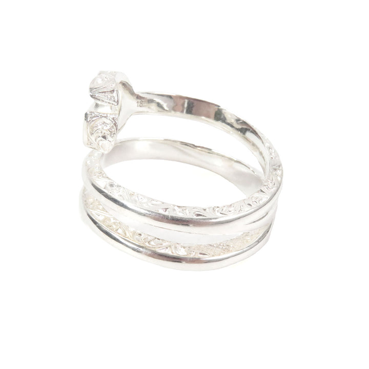 Excellent GUCCI Ring Double G key motif accessories Silver AG925 mens 18 770719