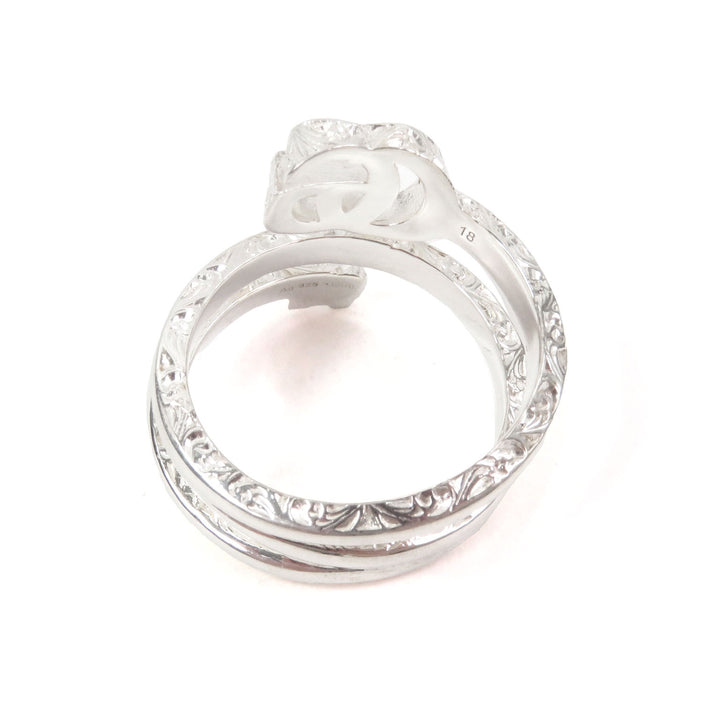 Excellent GUCCI Ring Double G key motif accessories Silver AG925 mens 18 770719
