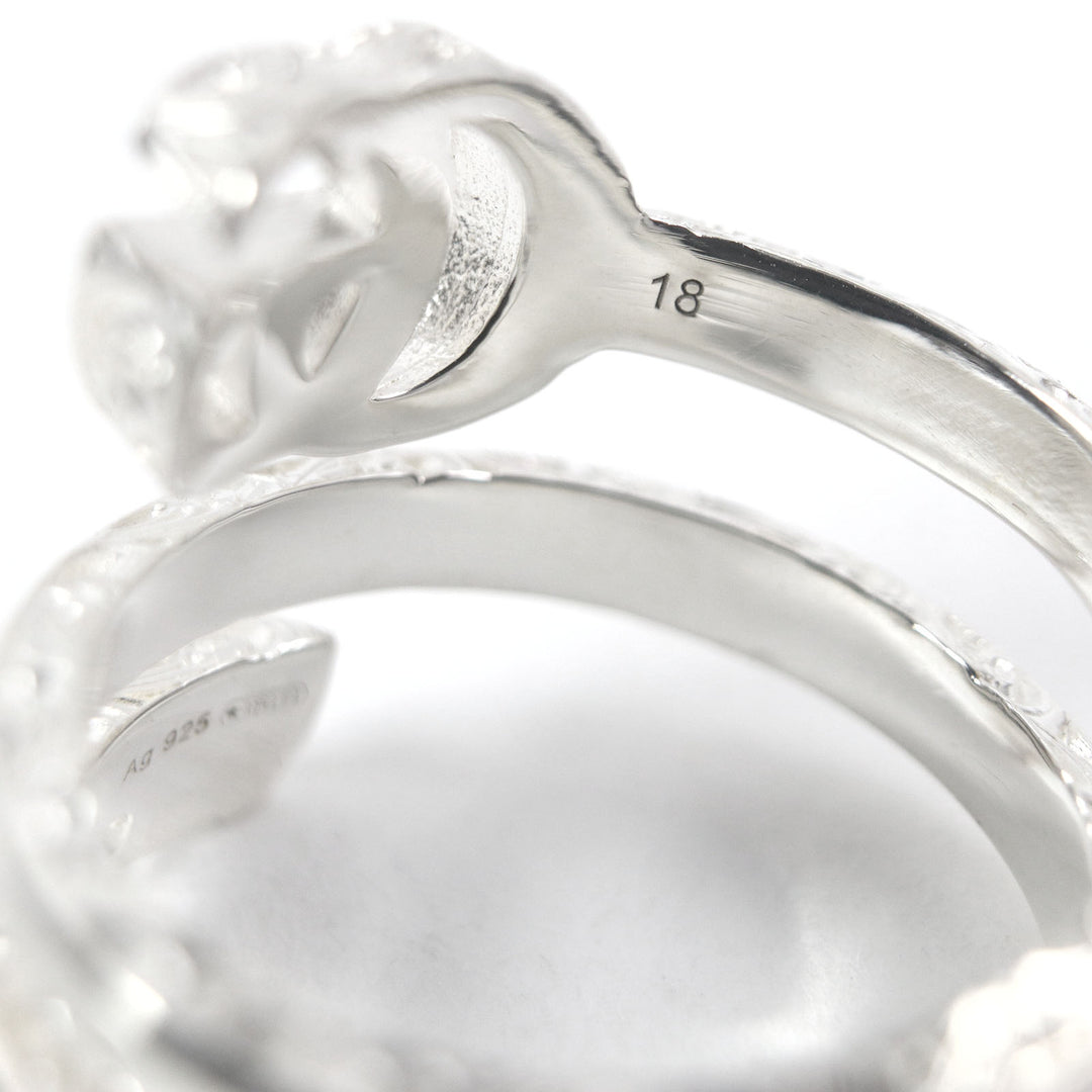 Excellent GUCCI Ring Double G key motif accessories Silver AG925 mens 18 770719