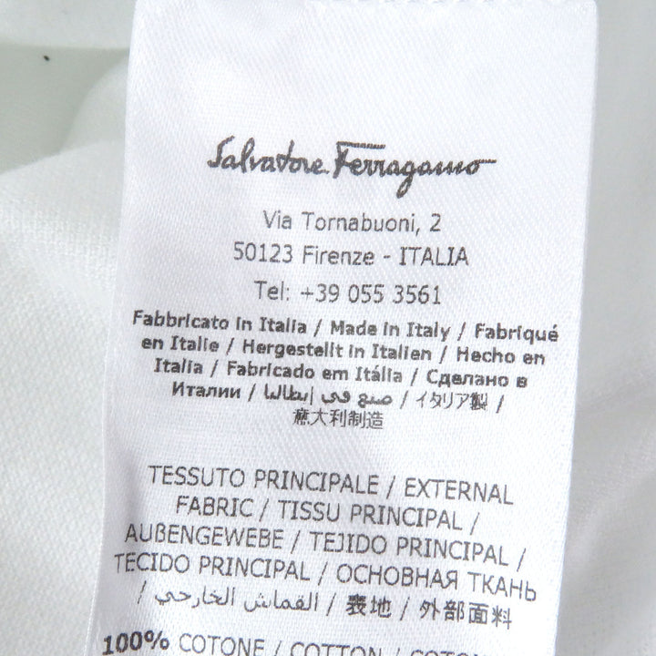 Great Salvatore Ferragamo Short sleeve polo shirt Logo embroidery cotton mens L