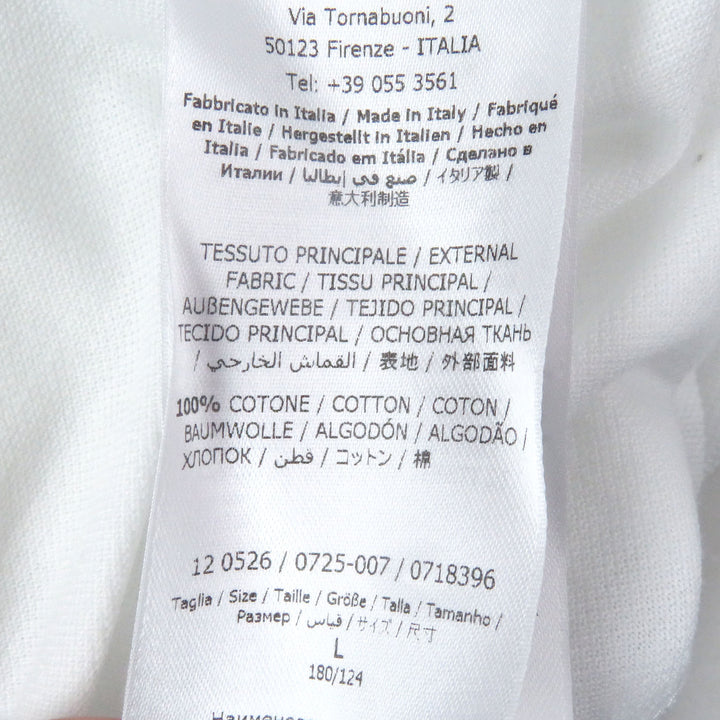 Great Salvatore Ferragamo Short sleeve polo shirt Logo embroidery cotton mens L