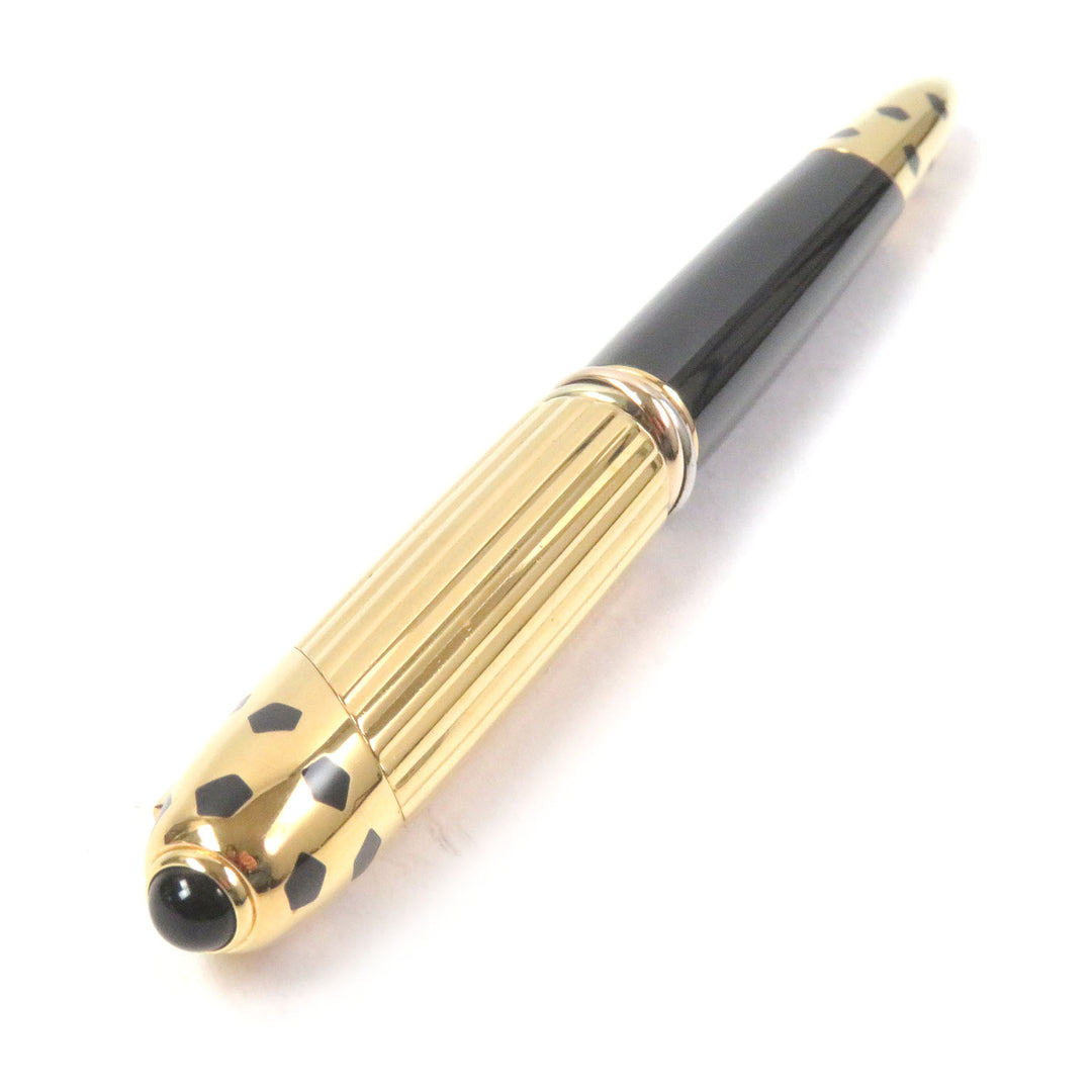 Great Cartier Ballpoint pen PANTHERE de Cartier Trinity Twist Type Gold black mens