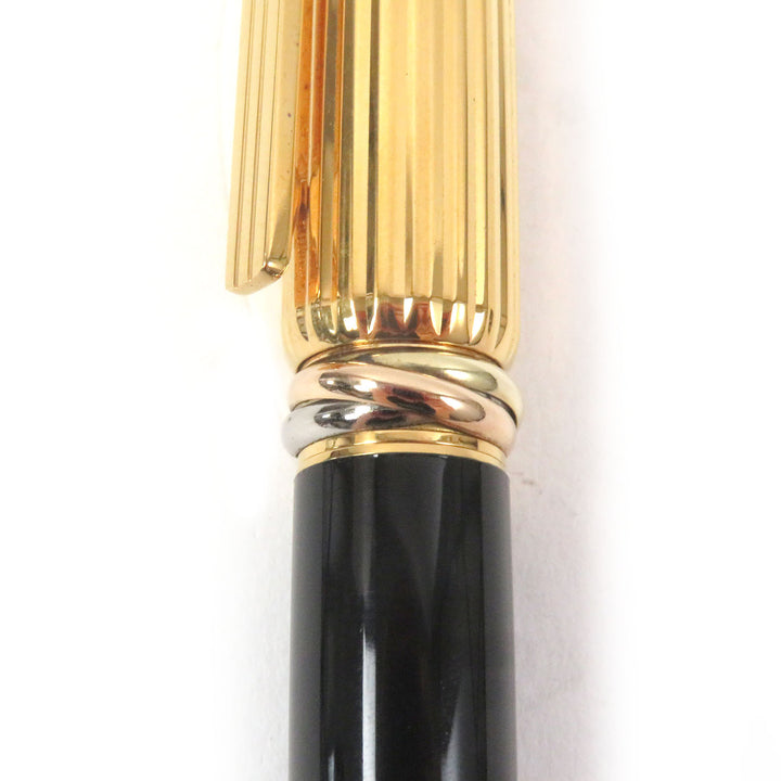 Great Cartier Ballpoint pen PANTHERE de Cartier Trinity Twist Type Gold black mens