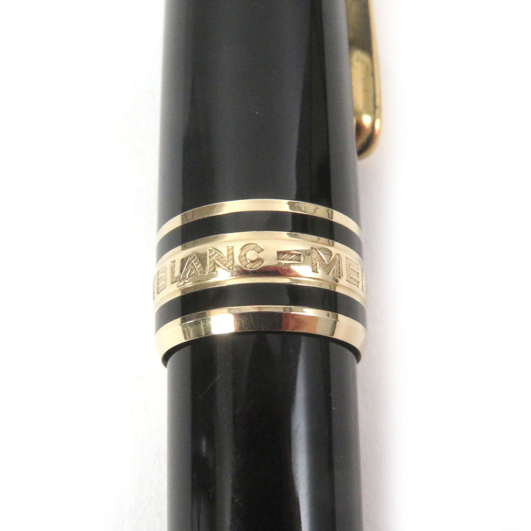 Great MONTBLANC Ballpoint pen Meisterstck Classic Twist type Black gold mens
