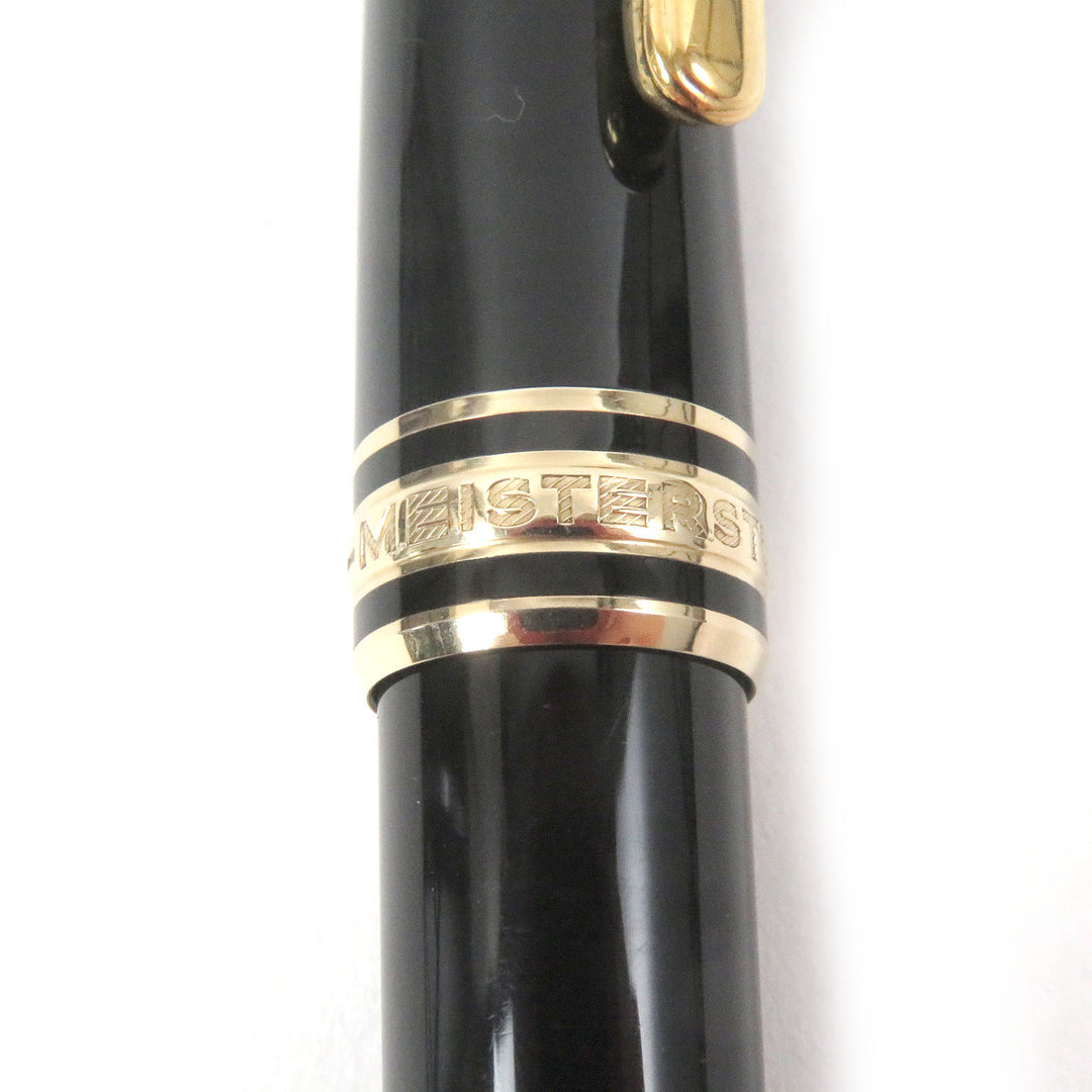 Great MONTBLANC Ballpoint pen Meisterstck Classic Twist type Black gold mens