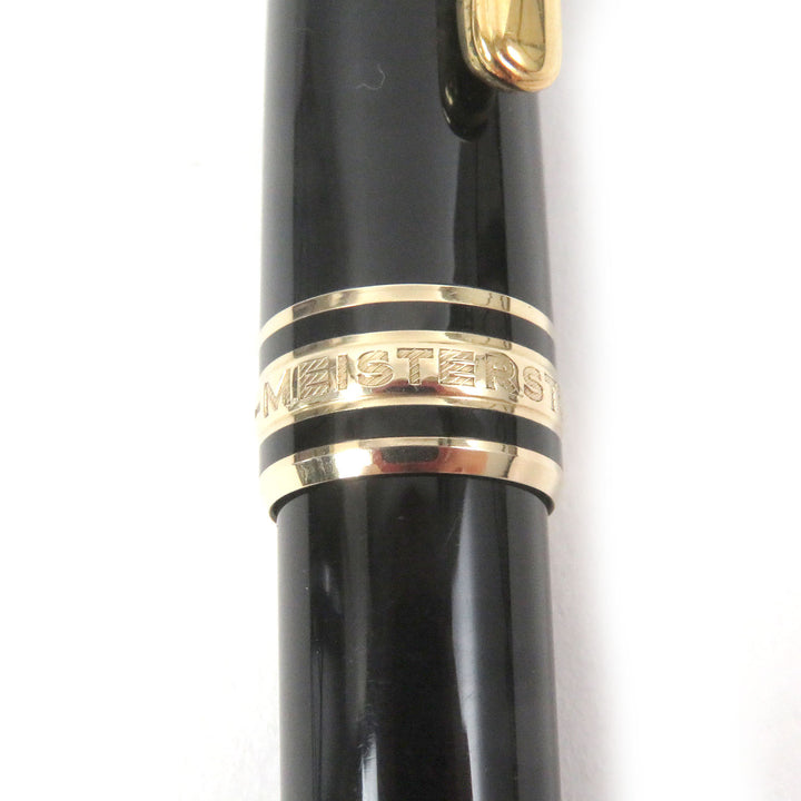 Great MONTBLANC Ballpoint pen Meisterstck Classic Twist type Black gold mens