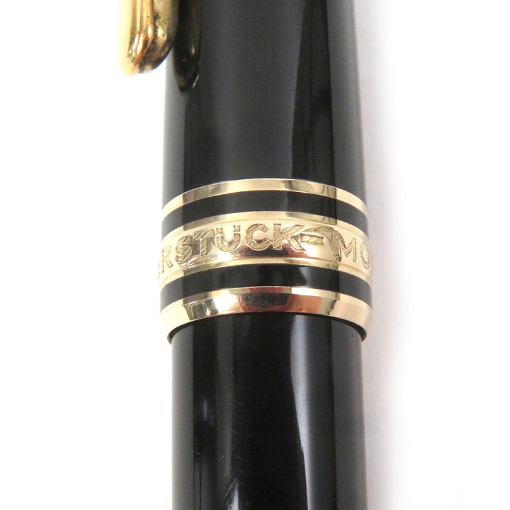Great MONTBLANC Ballpoint pen Meisterstck Classic Twist type Black gold mens