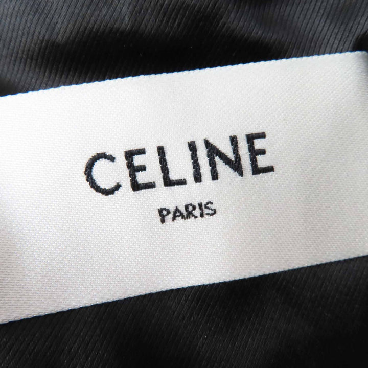 Pristine CELINE pea coat Triomphe gold button egg shape black Women 36 2M06A814E