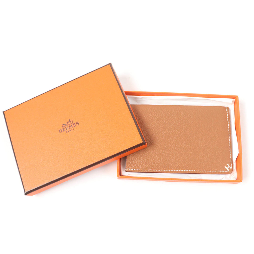 Pristine HERMES Card Case Hserie Vor Evercolor Women