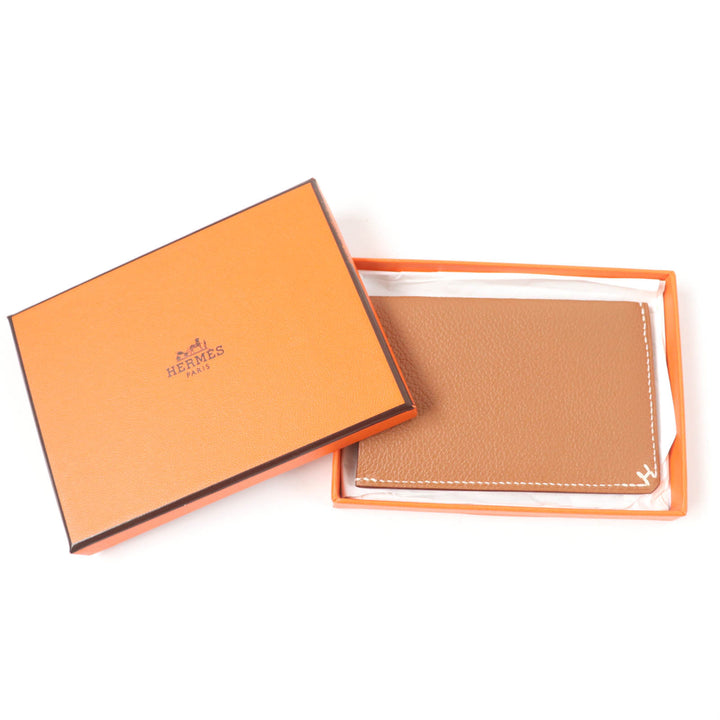 Pristine HERMES Card Case Hserie Vor Evercolor Women