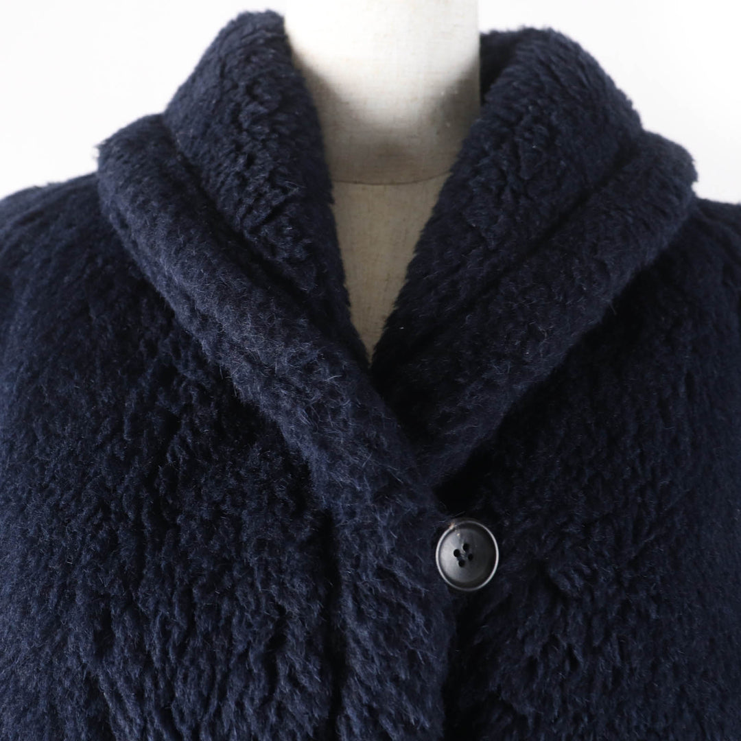 Max Mara coat White Tag Teddy Bear Dark navy alpaca Women 40 108608036