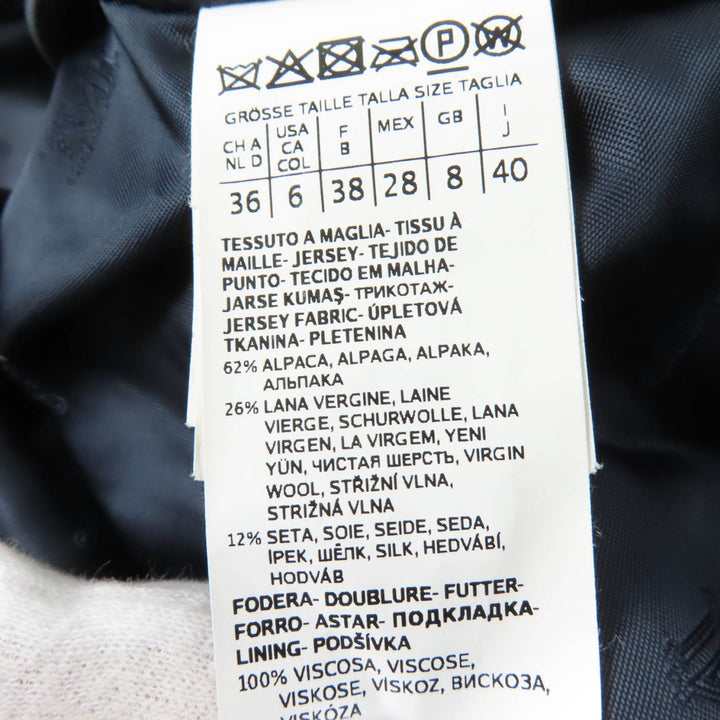 Max Mara coat White Tag Teddy Bear Dark navy alpaca Women 40 108608036