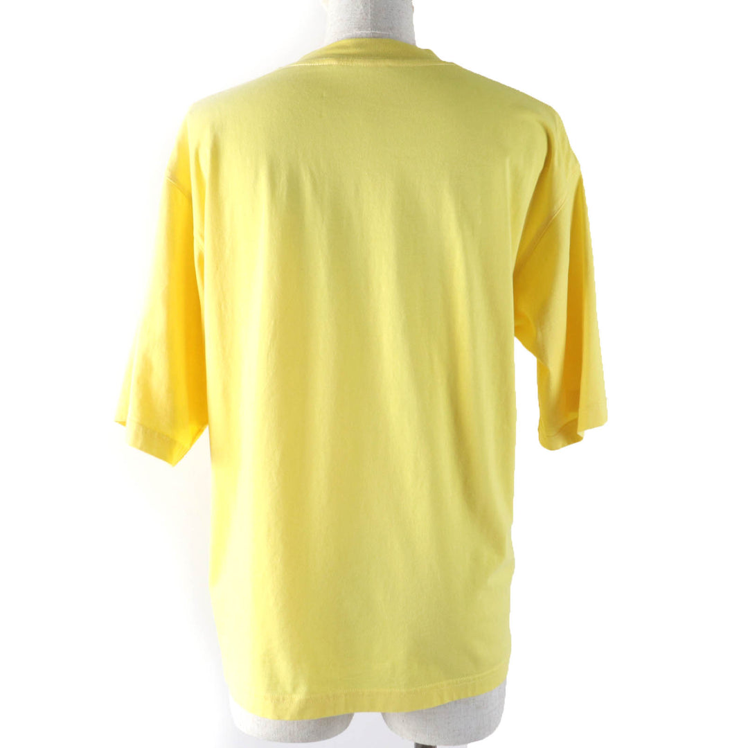 Excellent MARNI Short sleeve T-shirt Logo print yellow cotton Women 36 THJE0263P1
