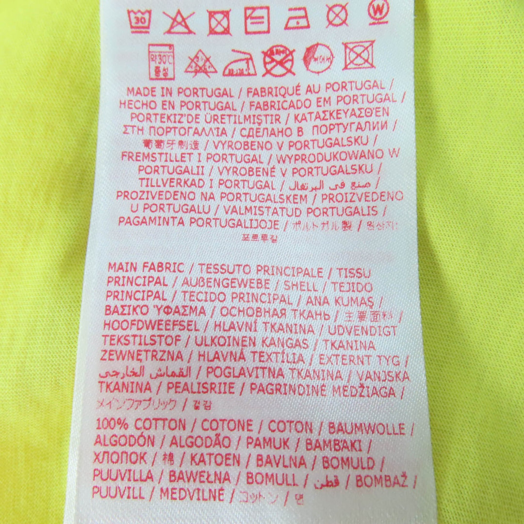 Excellent MARNI Short sleeve T-shirt Logo print yellow cotton Women 36 THJE0263P1