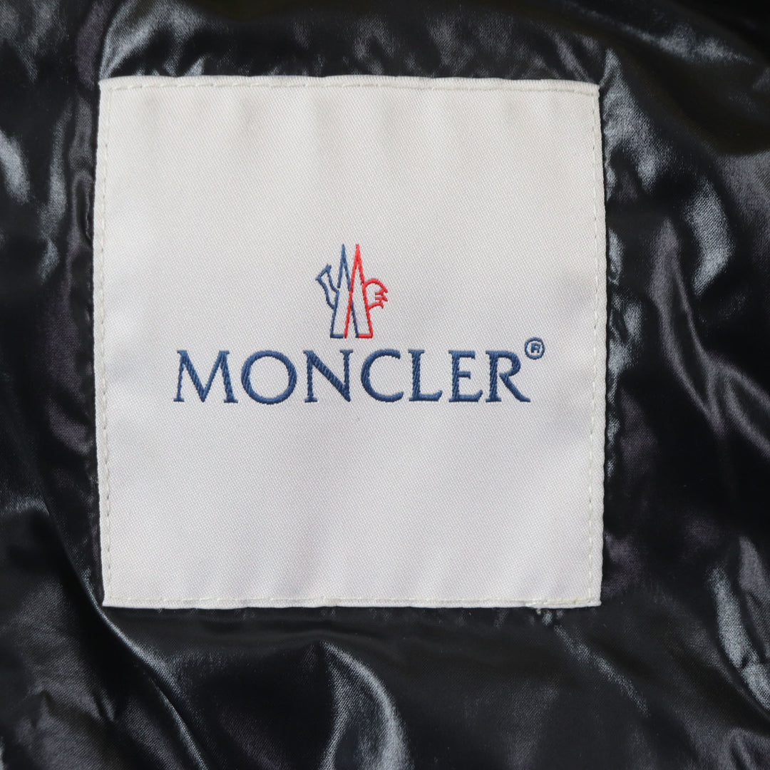 Great MONCLER Down jacket ASPIN Double zip-up with hood and patch yellow Nylon mens 2