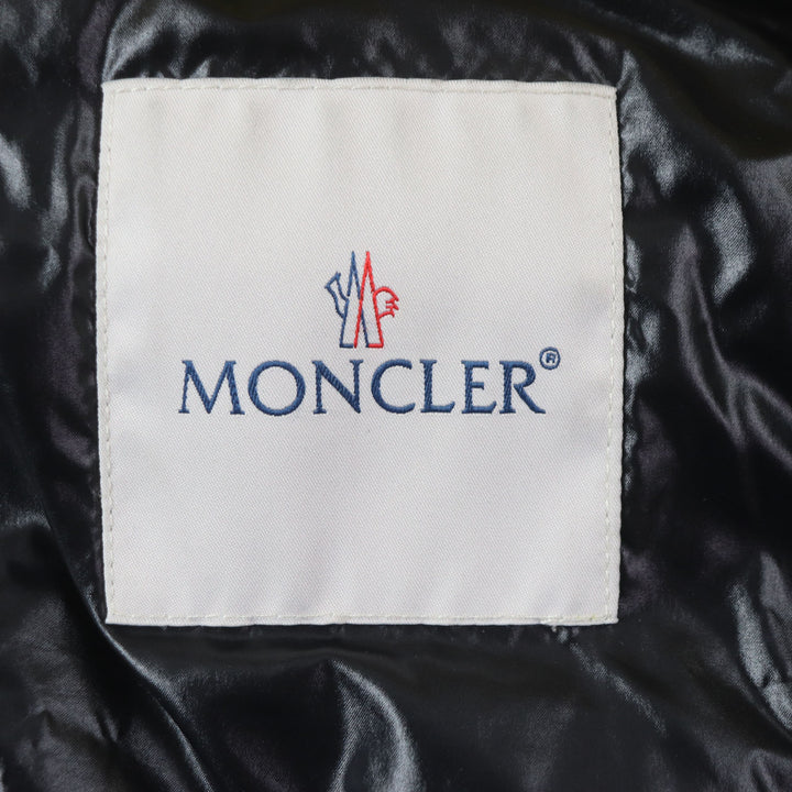 Great MONCLER Down jacket ASPIN Double zip-up with hood and patch yellow Nylon mens 2