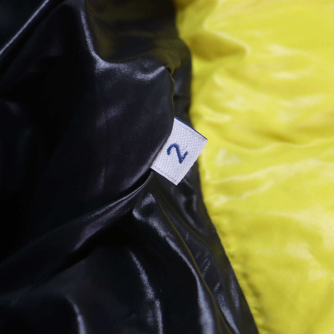 Great MONCLER Down jacket ASPIN Double zip-up with hood and patch yellow Nylon mens 2