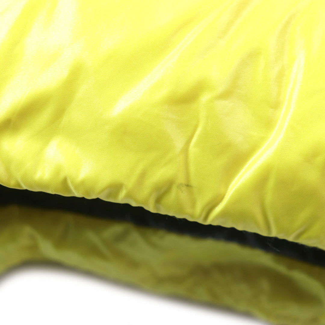Great MONCLER Down jacket ASPIN Double zip-up with hood and patch yellow Nylon mens 2