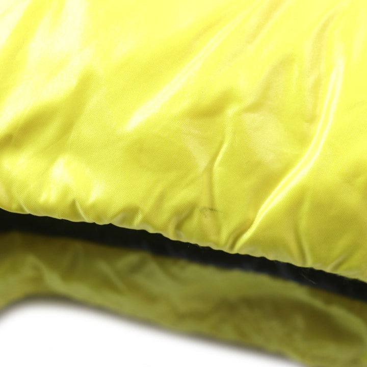 Great MONCLER Down jacket ASPIN Double zip-up with hood and patch yellow Nylon mens 2
