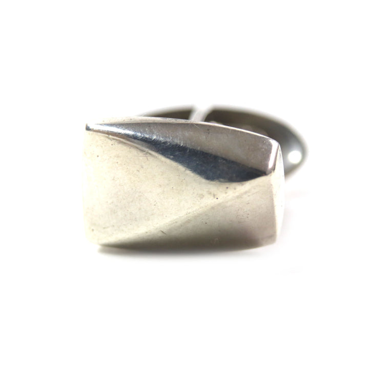 Great TIFFANY&Co. Cufflinks Men's Jewelry Engraved logo money clip Silver925