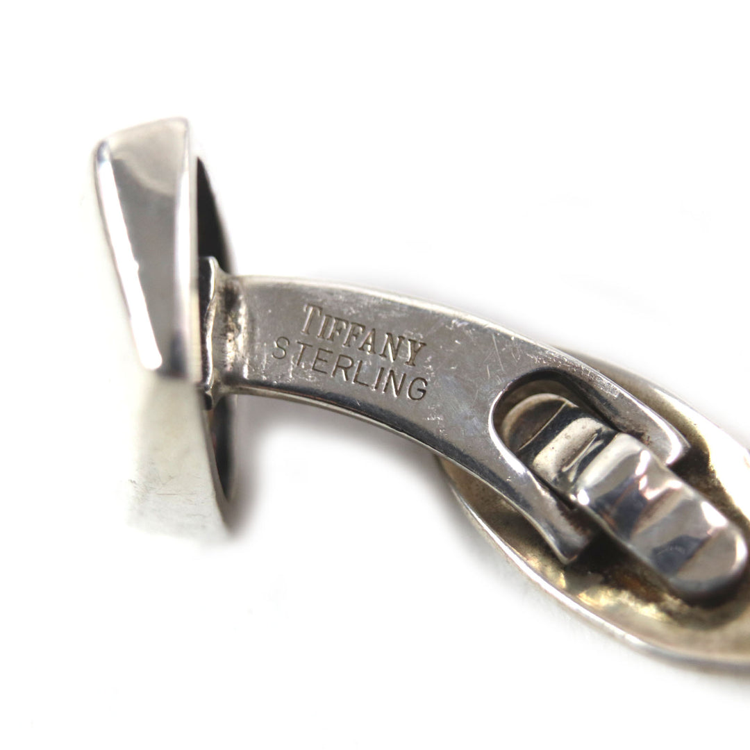 Great TIFFANY&Co. Cufflinks Men's Jewelry Engraved logo money clip Silver925