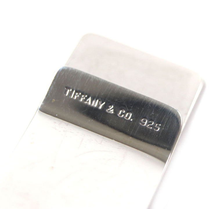 Great TIFFANY&Co. Cufflinks Men's Jewelry Engraved logo money clip Silver925