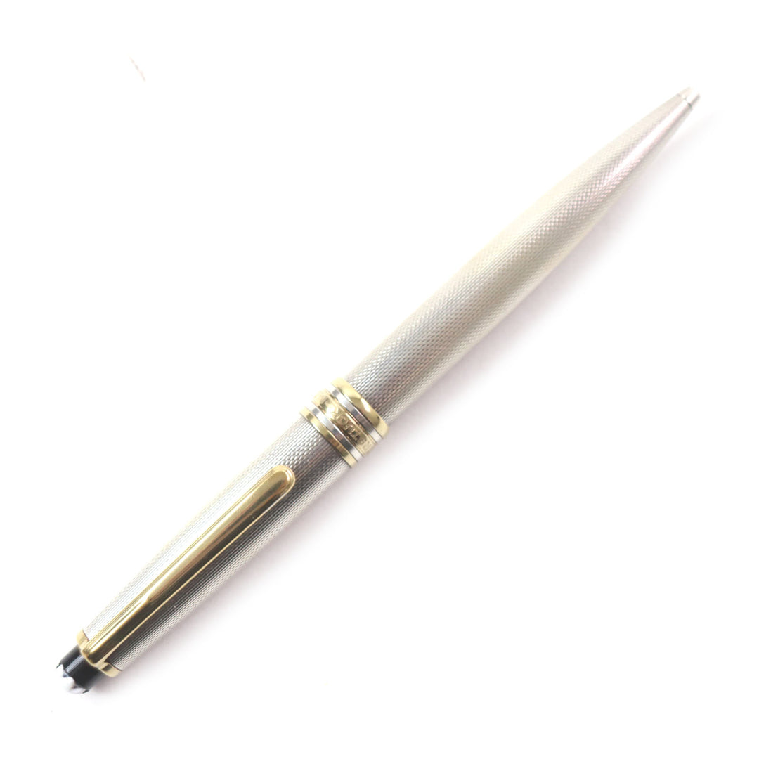 Very Good MONCLER Ballpoint pen Meisterstck Solitaire Silver gold SV925 mens