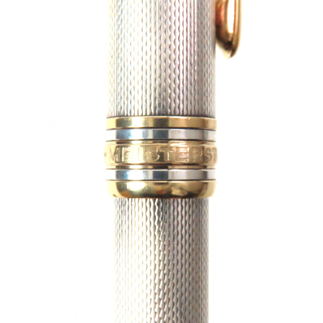 Very Good MONCLER Ballpoint pen Meisterstck Solitaire Silver gold SV925 mens