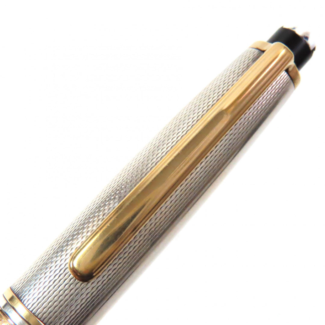 Very Good MONCLER Ballpoint pen Meisterstck Solitaire Silver gold SV925 mens