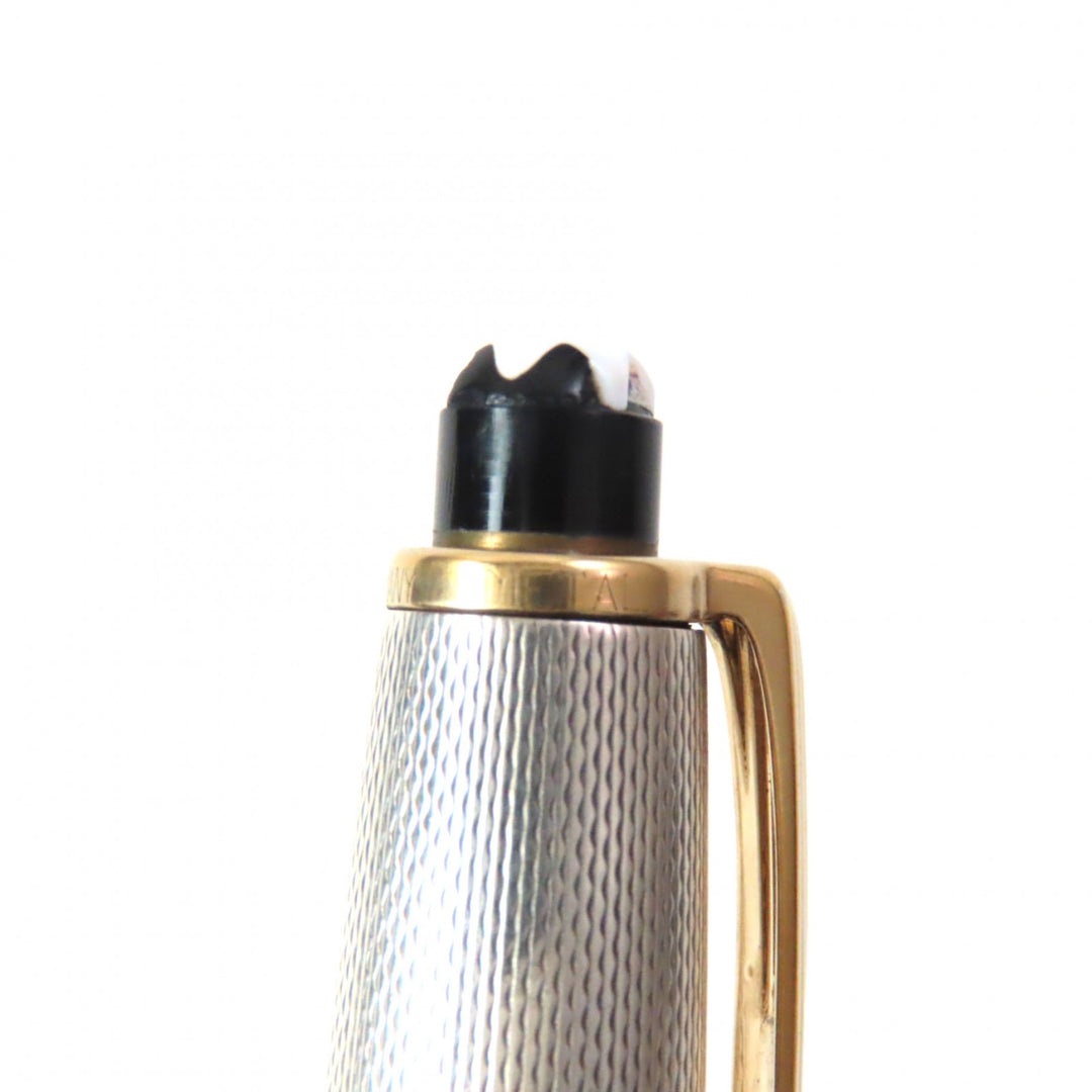 Very Good MONCLER Ballpoint pen Meisterstck Solitaire Silver gold SV925 mens