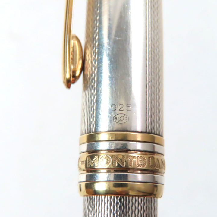 Very Good MONCLER Ballpoint pen Meisterstck Solitaire Silver gold SV925 mens
