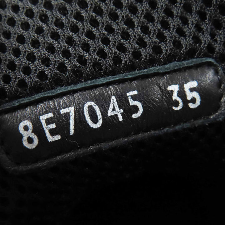 Great FENDI High cut sneakers FF logo/embossed lace-up black leather Women 35