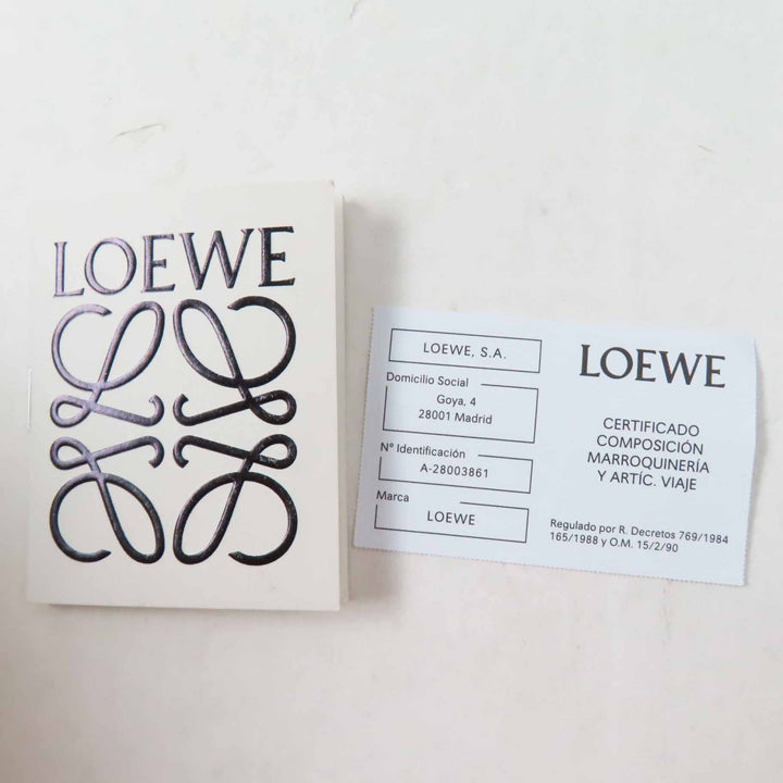 Pristine LOEWE hat Anagram leather patch black Lamb leather Women
