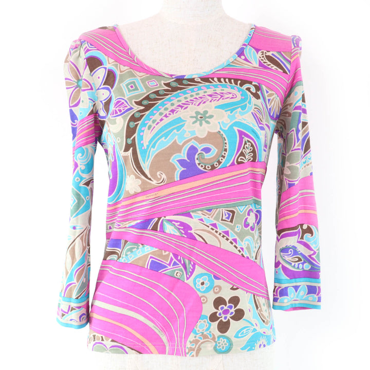 Great LEONARD FASHION T-shirt Paisley Pattern multicolor wool Women 1