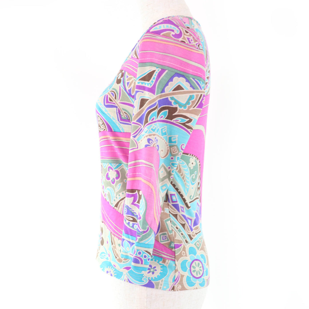Great LEONARD FASHION T-shirt Paisley Pattern multicolor wool Women 1