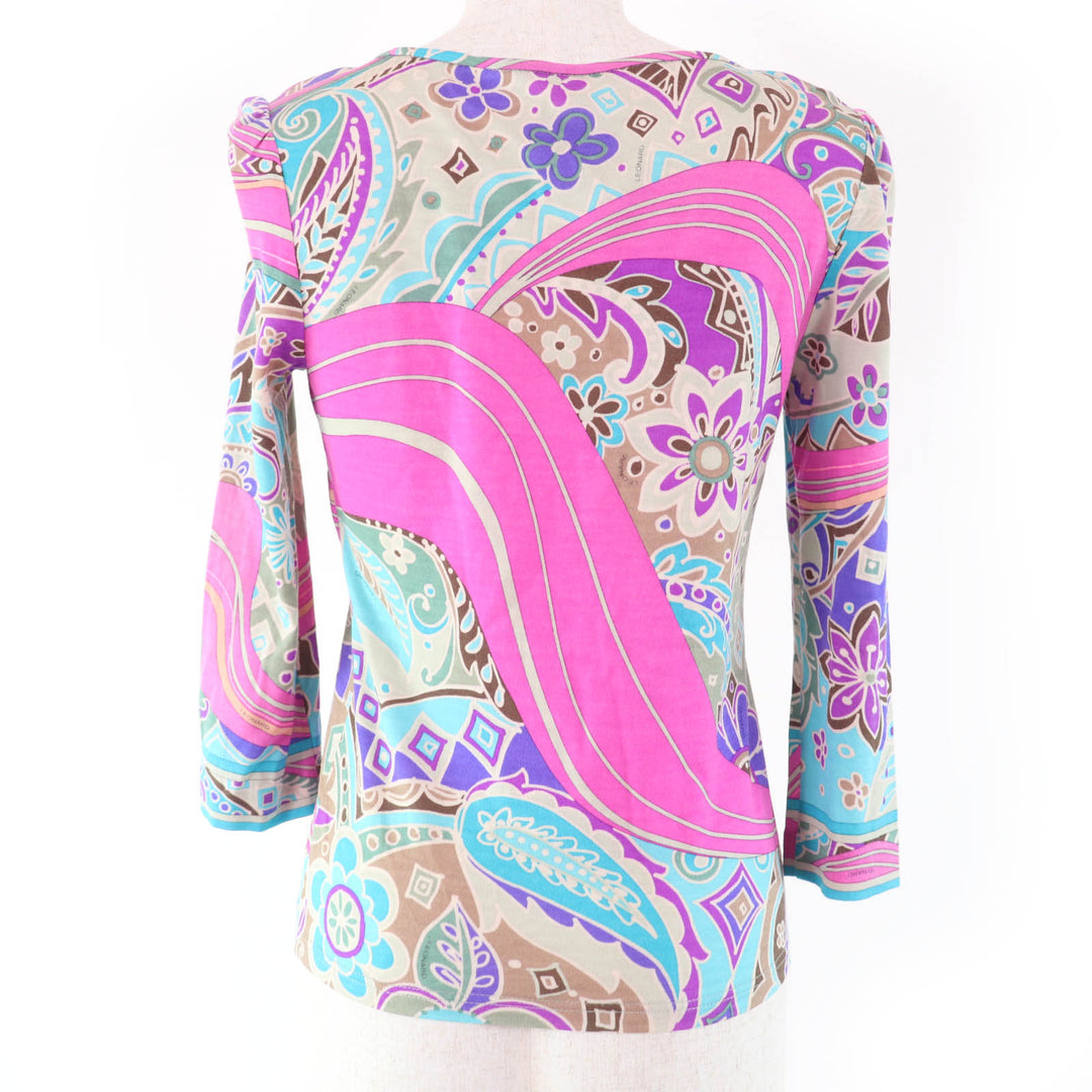 Great LEONARD FASHION T-shirt Paisley Pattern multicolor wool Women 1